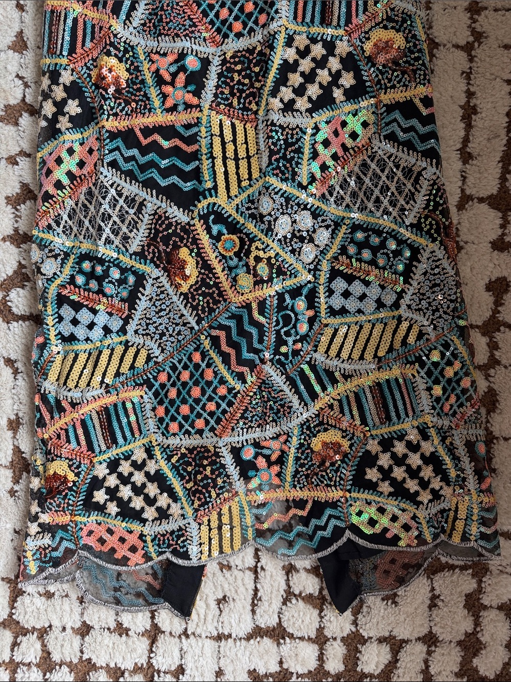 Elliatt x Free People Mauritius Sequin Midi Dress - Size M - Picture 5 of 11